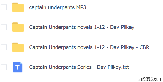 内裤超人 Captain Underpants 12本epub/CBR电子书+MP3 音频957 作者:sky 帖子ID:248156 