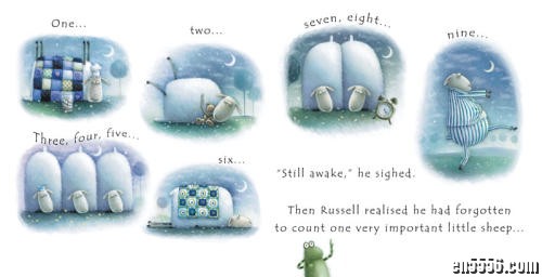 ［自扫绘本］Russell the Sheep《小羊罗素睡不着》3791 作者:one 帖子ID:248317 