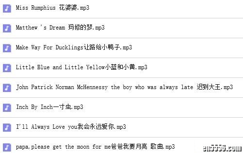 88个经典绘本音频分享（大部分是MP3文件及少数个别的是wma等其他文件）2293 作者:one 帖子ID:248414 
