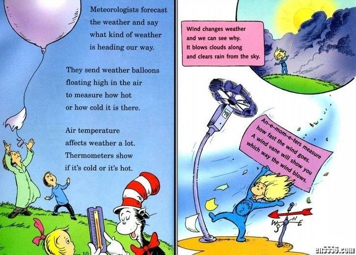 科普绘本《万事通戴帽子的猫 The cat in the hat knows a lot about that》/ PDF 百度网盘708 作者:one 帖子ID:248432 