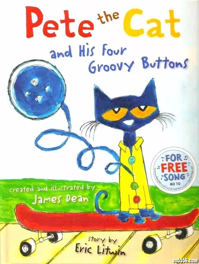 皮特猫和他的四个奇妙的纽扣 Pete the cat and his four groovy buttons (PDF+音频MP3) - Aegean老师伴读课9560 作者:one 帖子ID:248464 