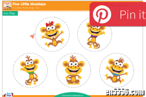 Five Little Monkeys系列7本绘本pdf+音频+视频+绘本拓展资料2387 作者:one 帖子ID:248504 