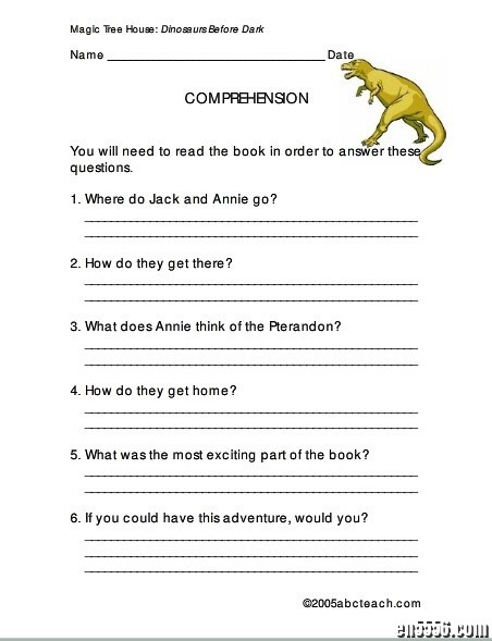 神奇书屋之恐龙谷历险记 Magic Tree House 1-Dinosaurs Before Dark 双语绘本PDF+MP3音频+练习册9516 作者:one 帖子ID:248602 