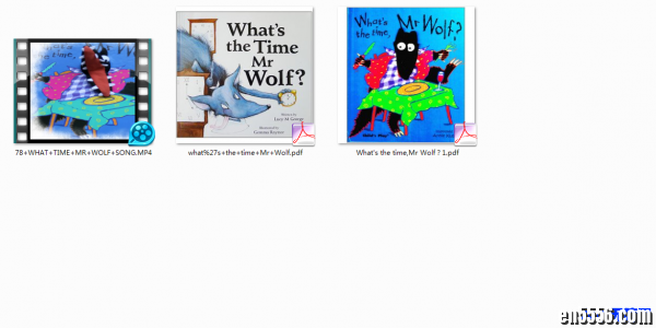 What's the Time, Mr Wolf？英语绘本PDF+MP4+MP3 - 廖彩杏推荐986 作者:one 帖子ID:248658 