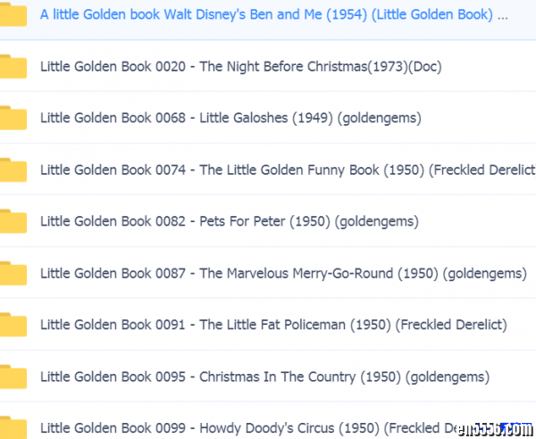 Little Golden Book（金色童书系列）92本英语绘本4472 作者:one 帖子ID:248667 