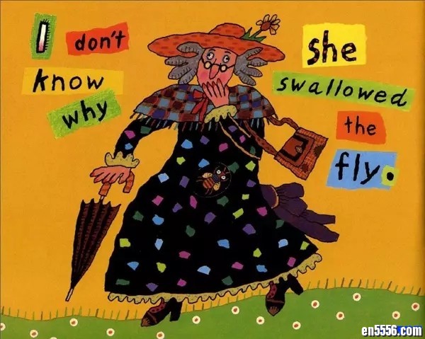 There Was an Old Lady Who Swallowed a Fly 有个老婆婆吞了一只苍蝇 （pdf绘本+mp3音频+dab点读包）314 作者:one 帖子ID:249396 