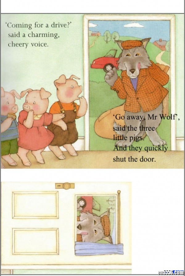 《GO AWAY MR WOLF》英语绘本 机关版 自制PDF986 作者:one 帖子ID:249468 