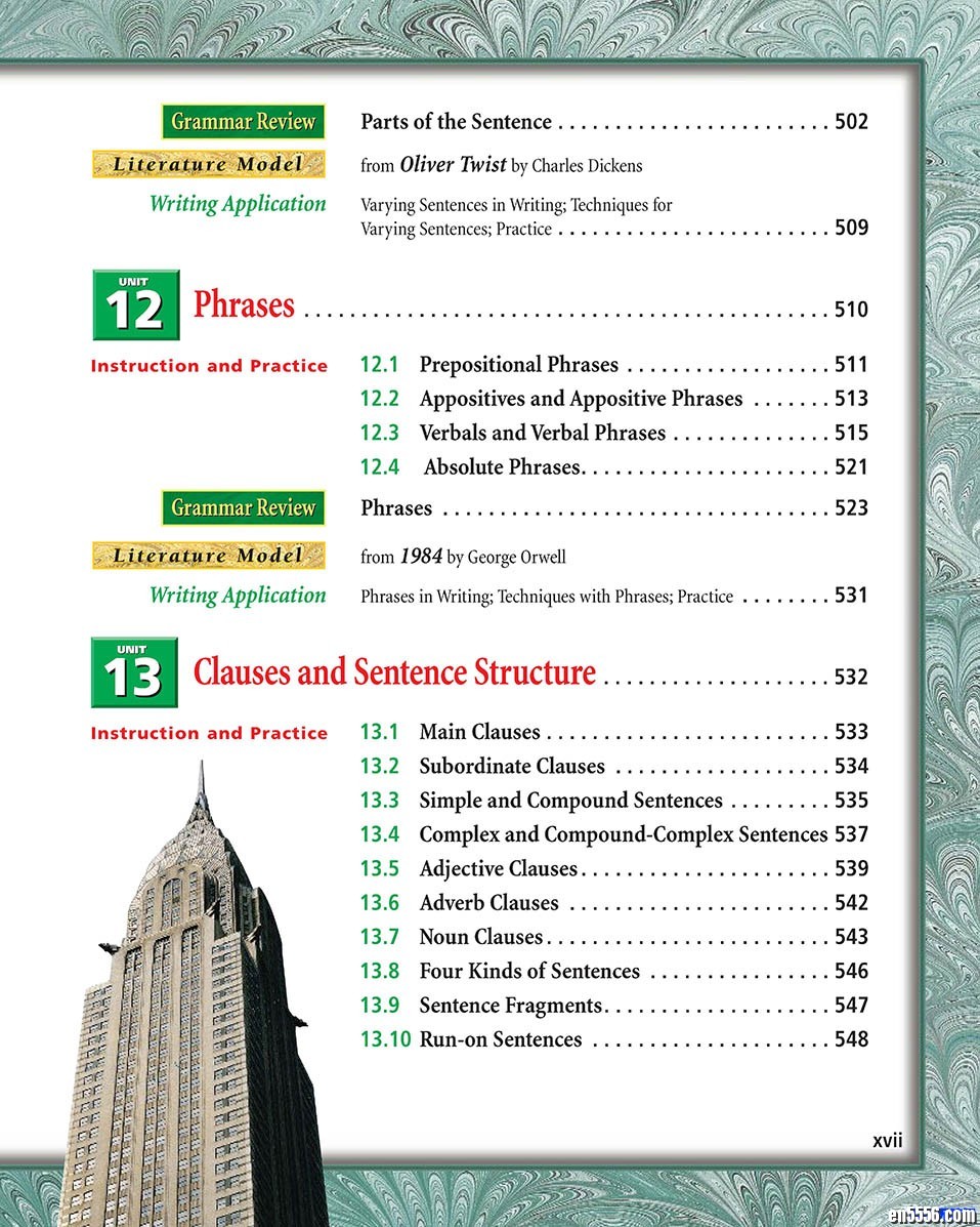 GLENCOE Writer's Choice grammar and compositon 6-123289 作者:one 帖子ID:249544 