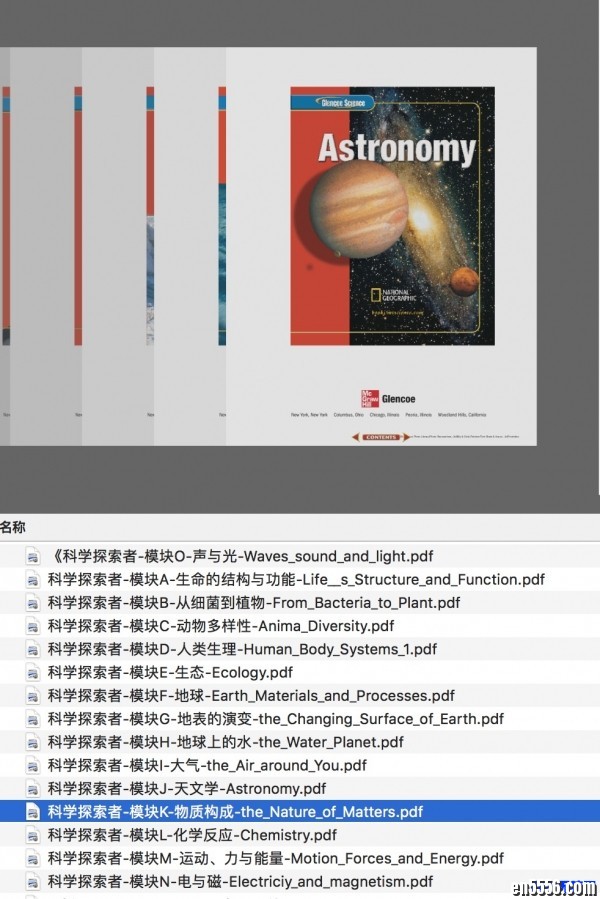 美国中学科学教材 Glencoe Science Modules 科学探索者系列绘本PDF A-O全2083 作者:one 帖子ID:249560 