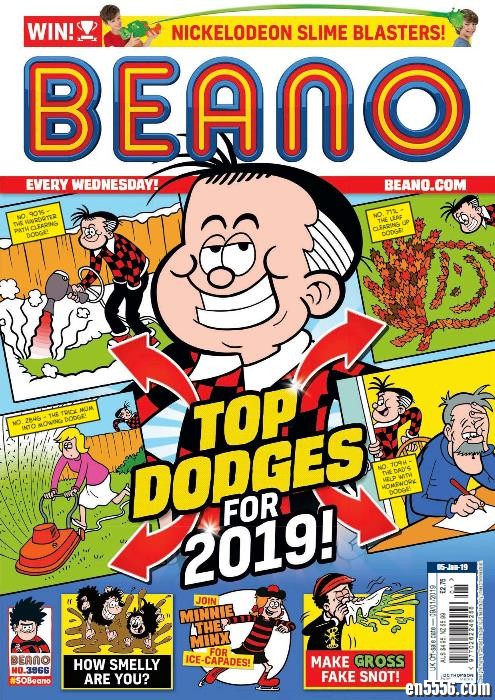 适合8~11岁儿童的英国漫画周刊《The Beano》(比诺)，201901月份前3期5251 作者:one 帖子ID:250008 