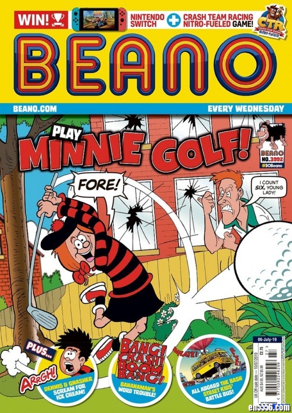 英国漫画周刊《The Beano》(比诺)，2019年7月3日最新一期160 作者:one 帖子ID:250112 