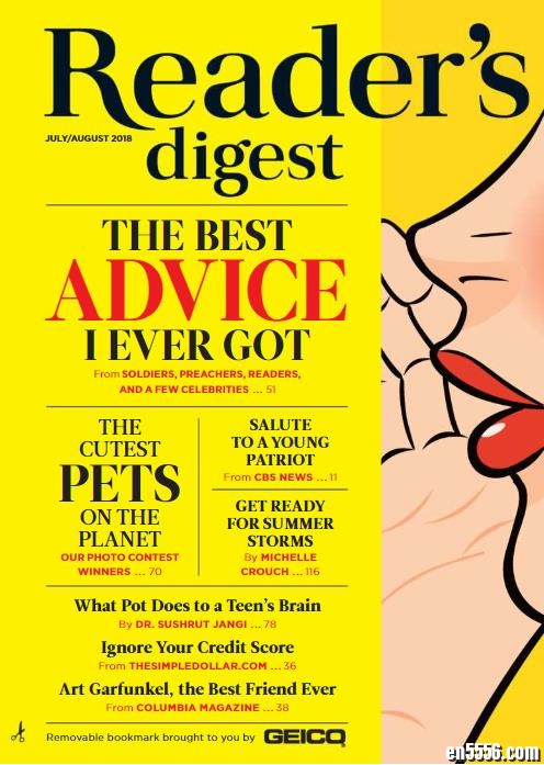Reader's Digest 读者文摘美国版2018全年打包9546 作者:one 帖子ID:250163 