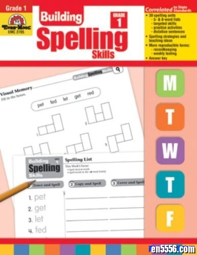 埃文·摩尔建立拼写技能 Evan-Moor Building Spelling Skills Grades 1-64611 作者:one 帖子ID:250421 