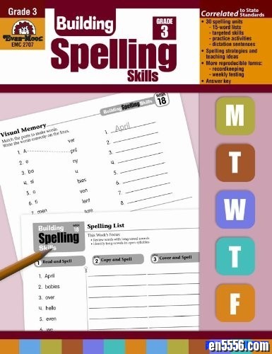 埃文·摩尔建立拼写技能 Evan-Moor Building Spelling Skills Grades 1-65355 作者:one 帖子ID:250421 