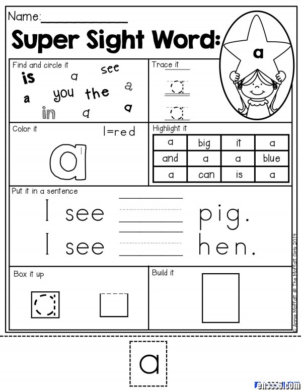 自然拼读Sight Words 1原版练习1607 作者:one 帖子ID:250466 