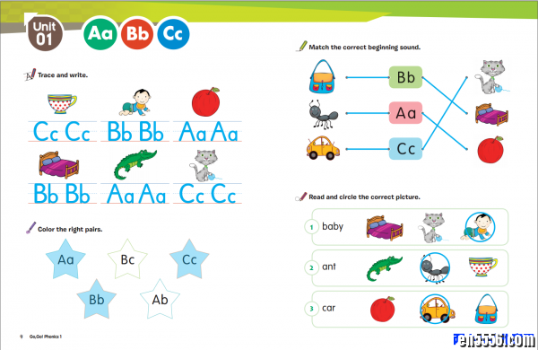 GO GO Phonics （PDF+MP3+flash游戏）全四册4640 作者:one 帖子ID:250477 