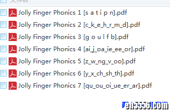 JOLLY FINGER PHONICS 4-12岁 自然拼读 趣味性强 适合精读 -史上最完整版2209 作者:one 帖子ID:250486 