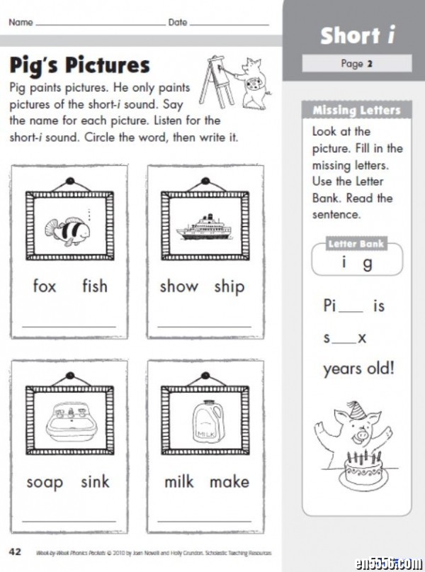学乐自然拼读练习册Week by Week Phonics Packets7522 作者:one 帖子ID:250580 