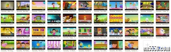 Karaoke_ Cartoon_Animated Rhymes For Kids（42个视频）9982 作者:one 帖子ID:250643 