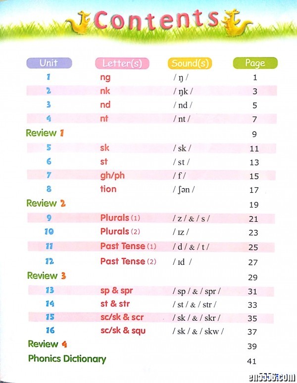 香港朗文自然拼读phonics fun教材PDF扫描版 第4册2441 作者:one 帖子ID:250675 