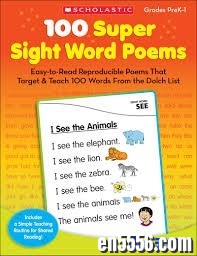 学乐 Scholastic 100 Super Sight Word Poems9911 作者:one 帖子ID:250687 