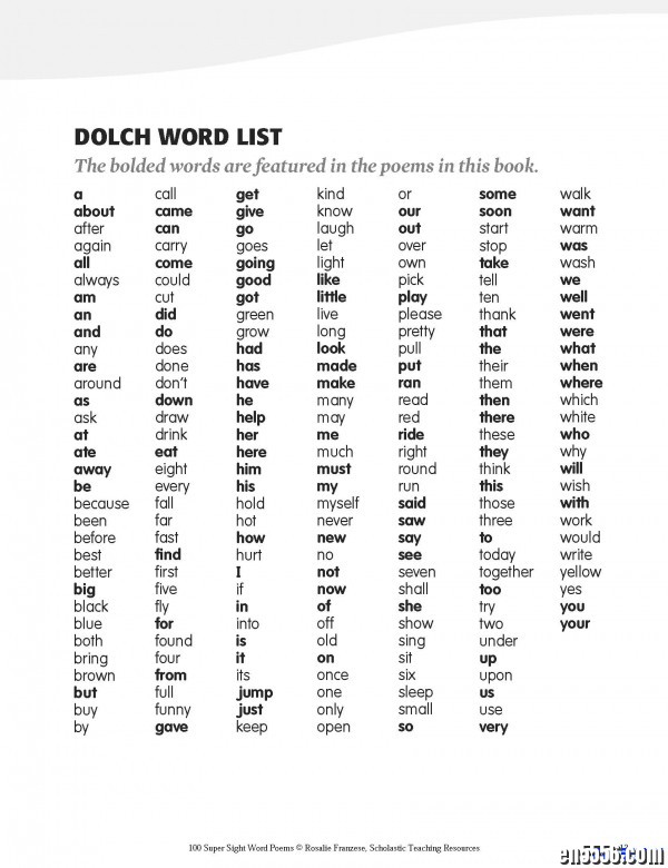 学乐 Scholastic 100 Super Sight Word Poems9633 作者:one 帖子ID:250687 