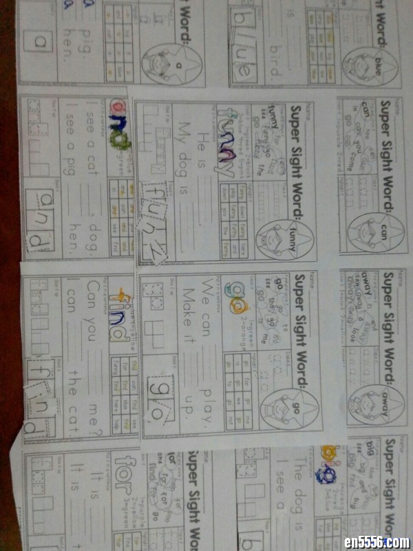 sight words super stars（1-5全册）4072 作者:one 帖子ID:250711 