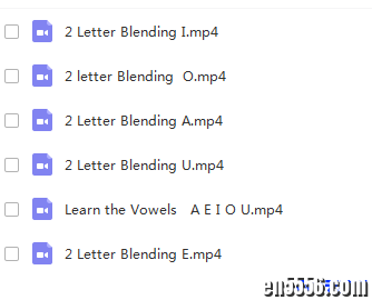 First step reading网站上下载整理的关于自然拼读的视频资料3500 作者:one 帖子ID:250750 