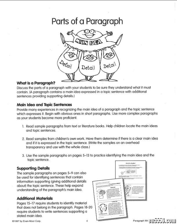 英语写作“paragraph writing ”PDF,适合中年级小学生过渡用8981 作者:one 帖子ID:250760 
