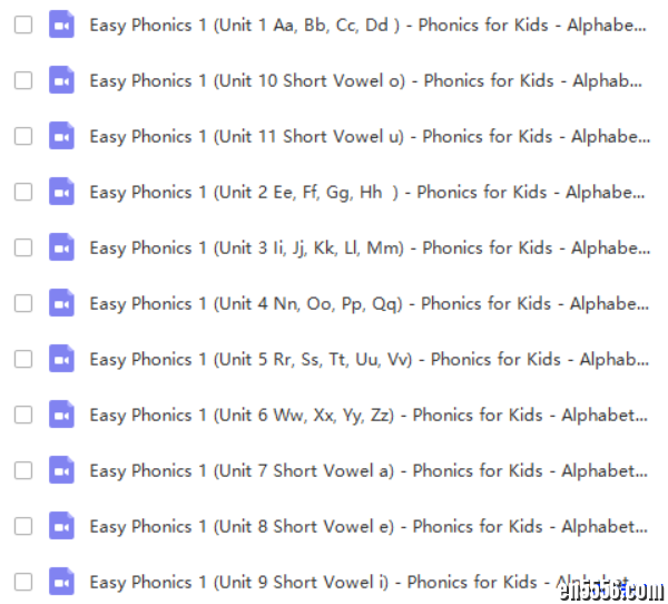 Easy phonics 外教视频课 自然拼读8995 作者:one 帖子ID:250767 
