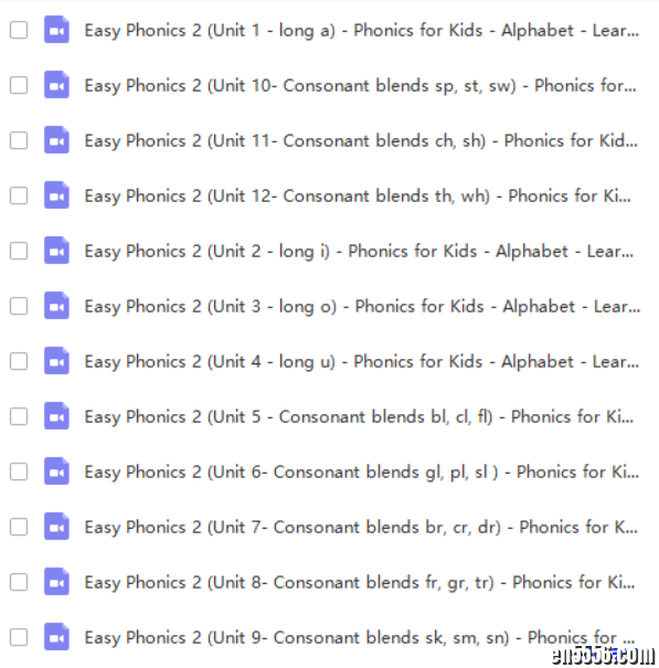 Easy phonics 外教视频课 自然拼读7984 作者:one 帖子ID:250767 
