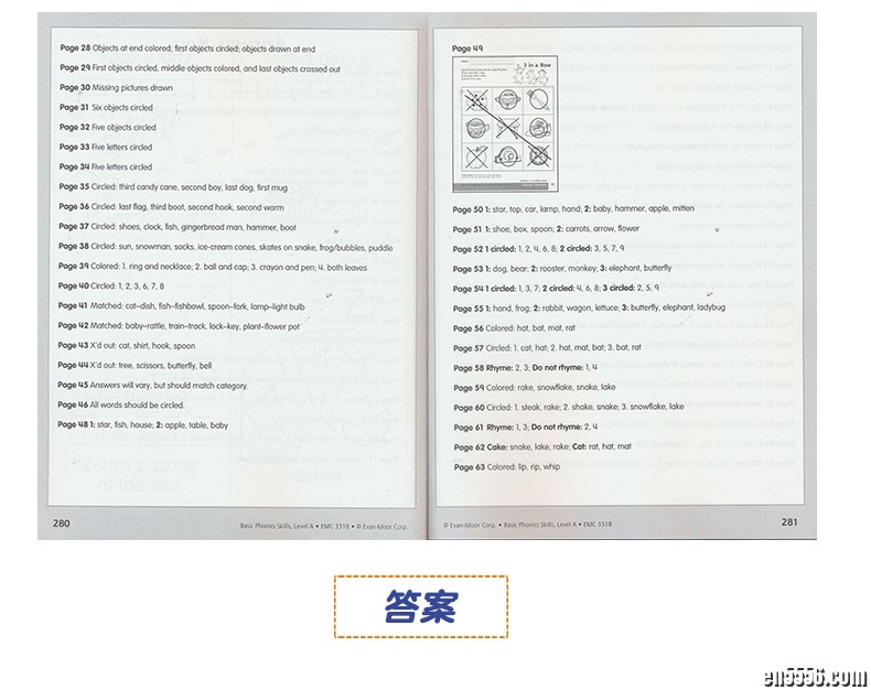 Evan Moor Basic Phonics Skills Level ABC 基础练习 自然拼读系列 ABC阶3册 学龄前幼儿园小学1-2年级844 作者:one 帖子ID:250855 