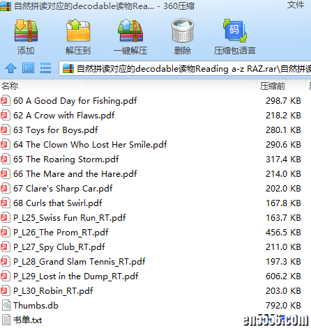 RAZ自然拼读训练分支 Decodable Books 黑白PDF+原版音频7240 作者:one 帖子ID:250964 