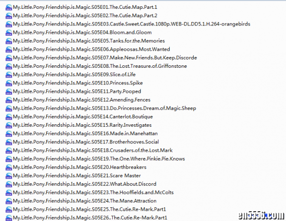 小马宝莉: 友谊魔法 My Little Pony: Friendship Is Magic 第五季全26集 高清1080P 【百度云网盘下载】4770 作者:one 帖子ID:251360 