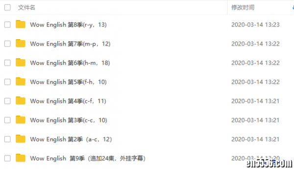 Wow，English！哇，英语！第1-9季（英语互动，比动画片好）2641 作者:one 帖子ID:251960 
