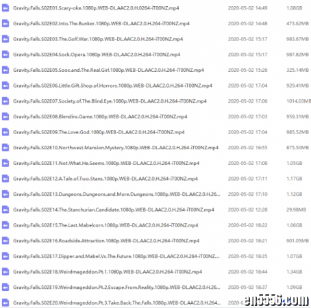 怪诞小镇 1-2季 mp4格式英文视频 百度云网盘3861 作者:one 帖子ID:252539 