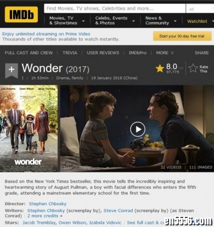 WONDER!奇迹男孩！和孩子一起看，道理简单，却让你止不住眼泪！9850 作者:one 帖子ID:252714 