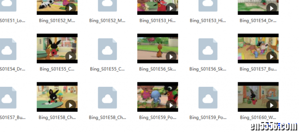 BBC出品适合幼儿初学英语时的动画片Bing Bunny60集视频（有单独字幕可选）+音频6515 作者:one 帖子ID:253565 