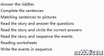 Kindergarten Reading Worksheets 整理自外网 学前阅读理解系列作业纸（八大类）8600 作者:one 帖子ID:253710 