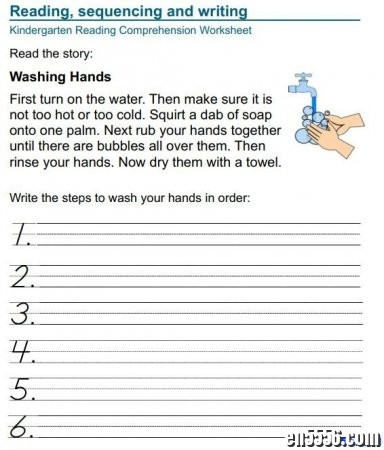 Kindergarten Reading Worksheets 整理自外网 学前阅读理解系列作业纸（八大类）6379 作者:one 帖子ID:253710 
