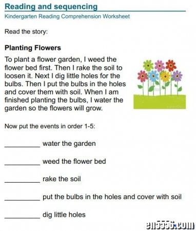 Kindergarten Reading Worksheets 整理自外网 学前阅读理解系列作业纸（八大类）8111 作者:one 帖子ID:253710 