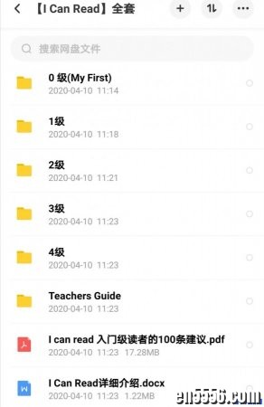 I can read --整理版（含0-4级别，各级别pdf绘本+MP3音频，部分含视频、译文）4598 作者:one 帖子ID:253916 