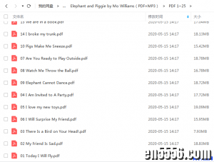 超级幽默的绘本 ELEPHANT AND PIGGIE -25册PDF+外教高质量音频+蓝思值参考1417 作者:one 帖子ID:253970 