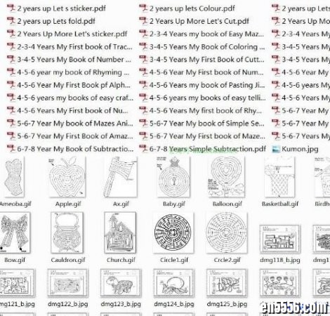 英文原版kumon公文儿童书（迷宫，手工，数字，rhyming words）35pdf+71迷宫图片2761 作者:one 帖子ID:253996 