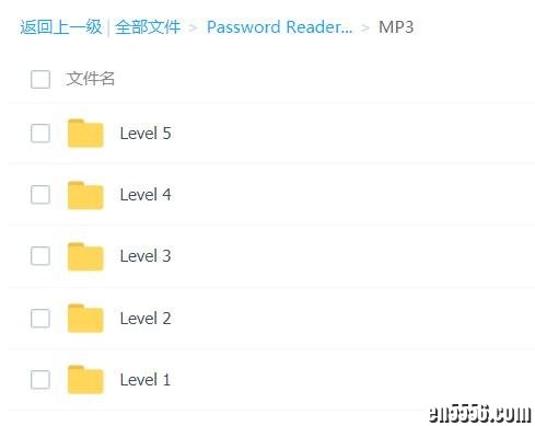 新东方出的分级读物 Password Readers系列，共28本，PDF+MP33283 作者:one 帖子ID:253998 