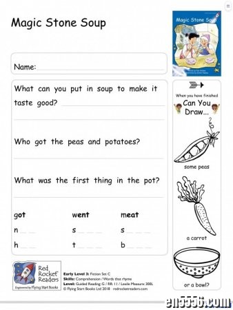 【独家】最全（蓝盒+黄盒+流畅级）红火箭red rocket readers练习册worksheet1817 作者:one 帖子ID:254022 