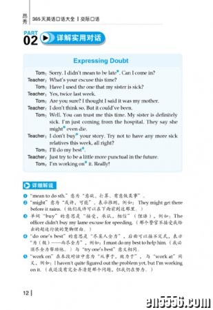 《365天英语口语大全：职场口语 双速模仿版》社交工作、面试问答、职场宝典！115 作者:one 帖子ID:254281 
