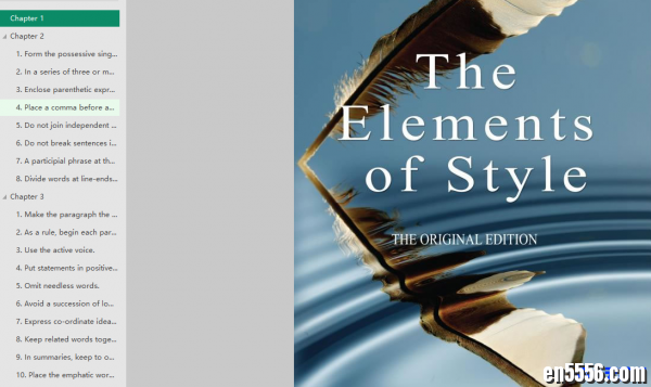 英文原版：《The_Elements_of_Style》/《文体指南》,堪称英语世界写作秘籍4796 作者:one 帖子ID:254985 
