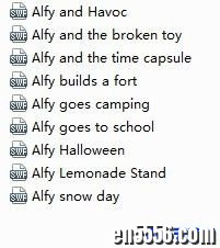 Alfy阿飞系列英文小动画小视频 9个 swf格式4192 作者:one 帖子ID:255121 
