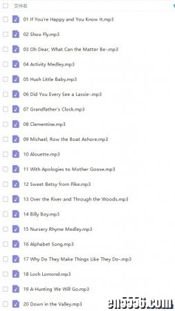 迪士尼最受欢迎的儿歌+WORD版歌词（1-4）共100首---Walt Disney Records Children's Favorites Songs991 作者:one 帖子ID:255381 